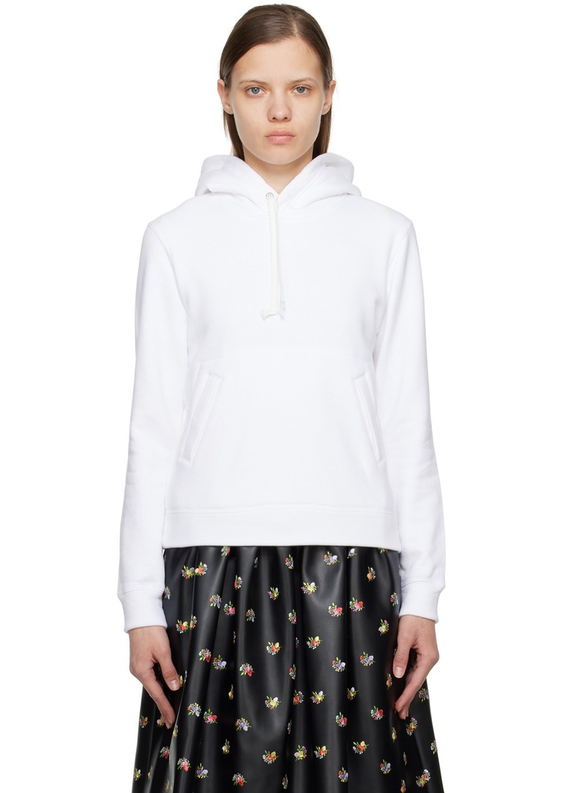 Comme des Garçons Girl White Printed Hoodie