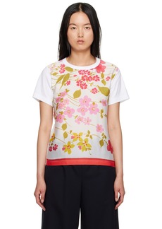 Comme des Garçons Girl White Printed T-Shirt