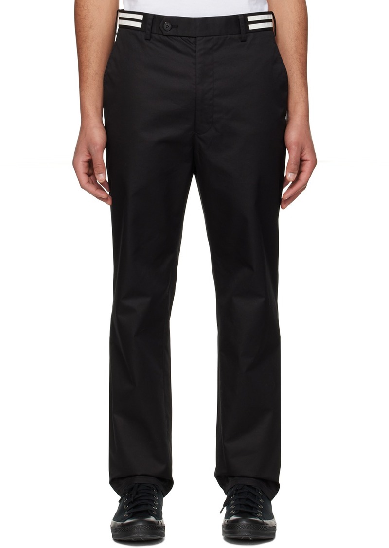 Comme des Garçons Homme Black Reflective Trousers