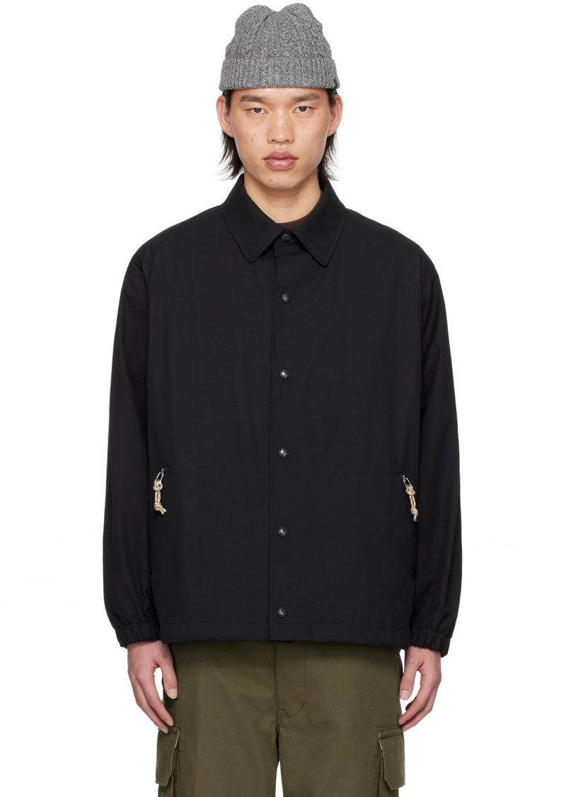 Comme des Garçons Homme Black Spread Collar Jacket