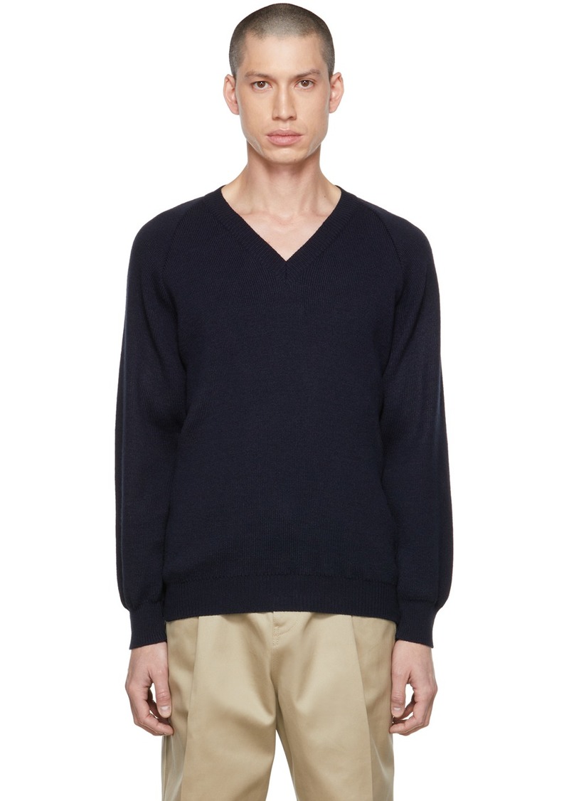 Comme des Garçons Homme Deux Navy Lochaven Of Scotland Edition Sweater