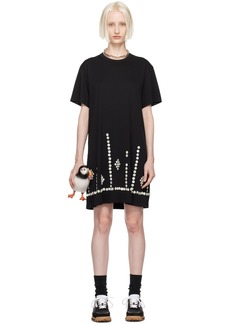 Comme des Garçons Homme Plus Black Button Midi Dress