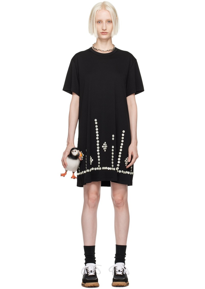 Comme des Garçons Homme Plus Black Button Midi Dress