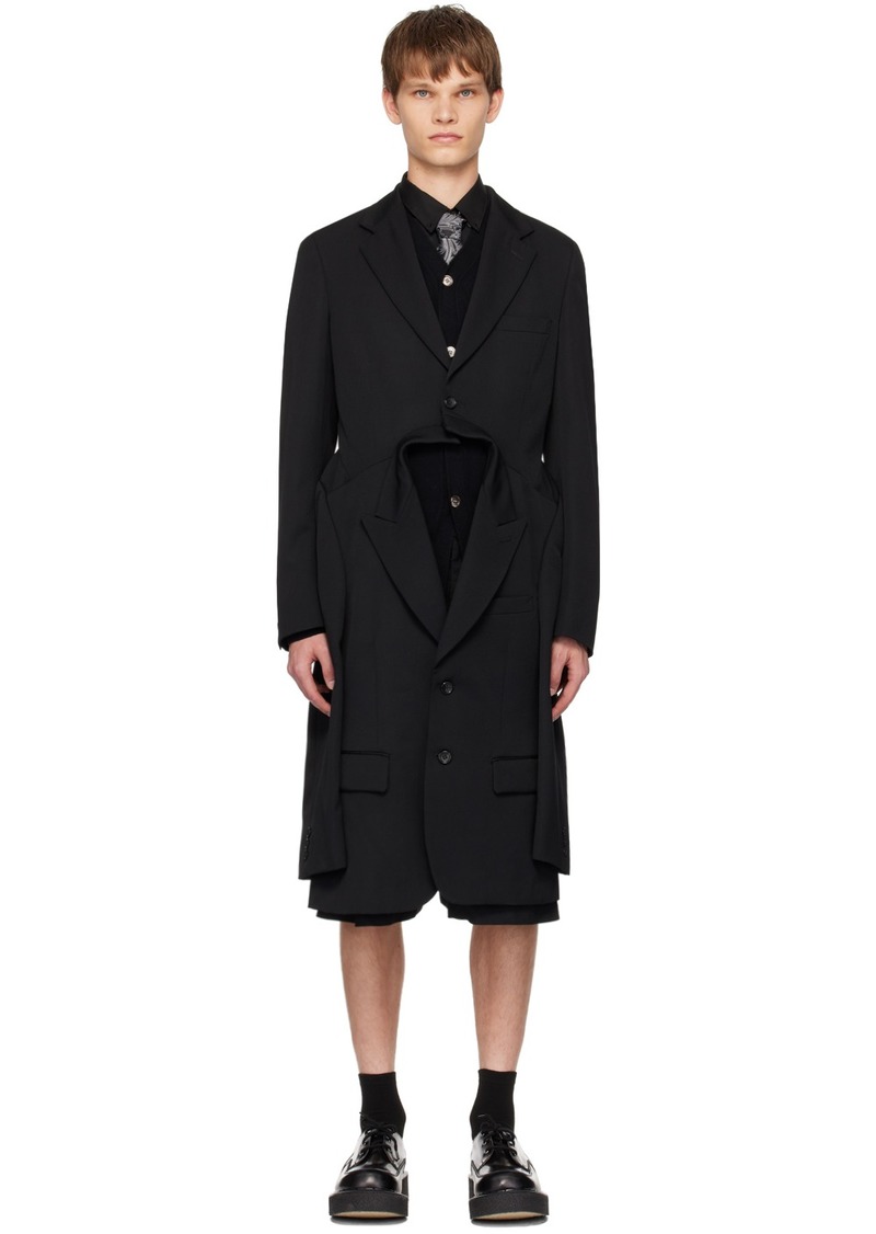 Comme des Garçons Homme Plus Black Double Blazer Coat