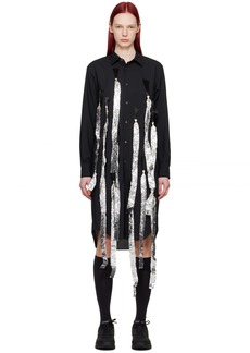 Comme des Garçons Homme Plus Black Fringe Shirt