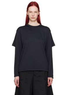 Comme des Garçons Homme Plus Black Layered Polo