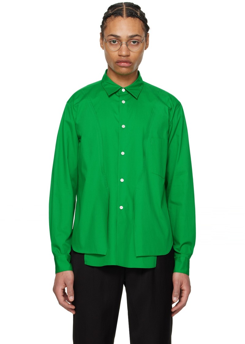 Comme des Garçons Homme Plus Green Vented Shirt