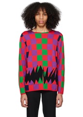 Comme des Garçons Homme Plus Multicolor Check Sweater
