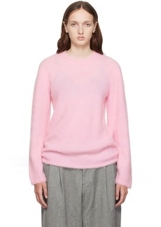 Comme des Garçons Homme Plus Pink Crewneck Sweater
