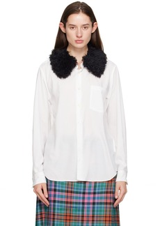 Comme des Garçons Homme Plus White Buttoned Shirt