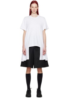 Comme des Garçons Homme Plus White Extended T-Shirt