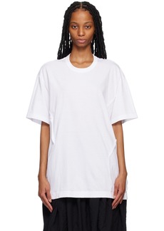 Comme des Garçons Homme Plus White Patchwork T-Shirt