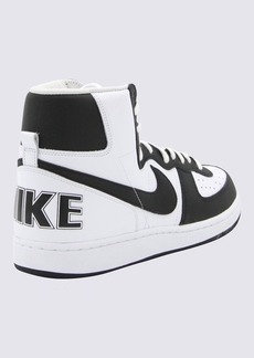 COMME DES GARÇONS HOMME PLUS X NIKE BLACK AND WHITE LEATHER SNEAKERS