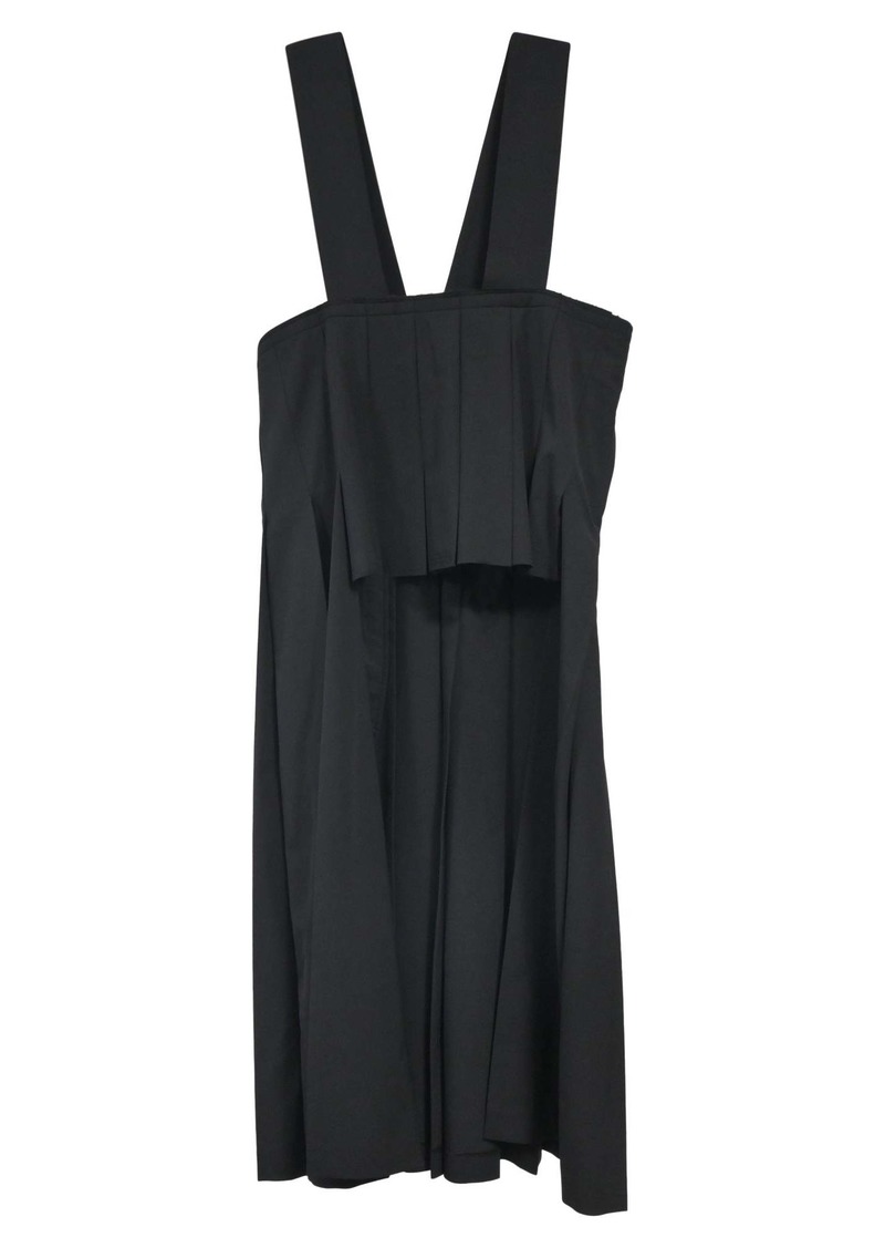 Comme des Garçons Pinafore Dress in Black Polyester