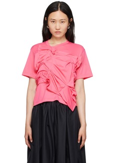 Comme des Garçons Pink Ruffle T-Shirt