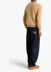 COMME DES GARÇONS - Appliquéd wool sweater - Gray - XL