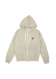 Comme des Garçons Comme Des Gar�ons Play 5 Red Hearts Hoodie - Gray