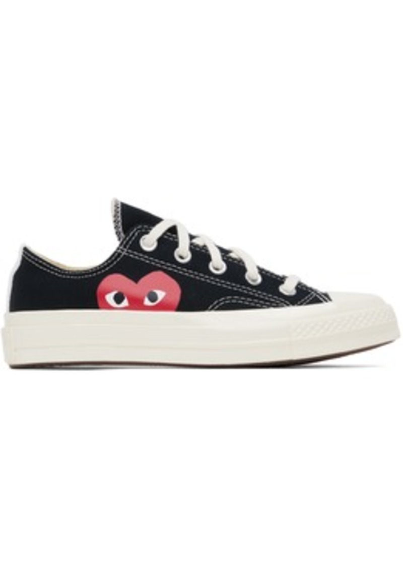 COMME des GARÇONS PLAY Black Converse Edition Chuck 70 Low Top Sneakers