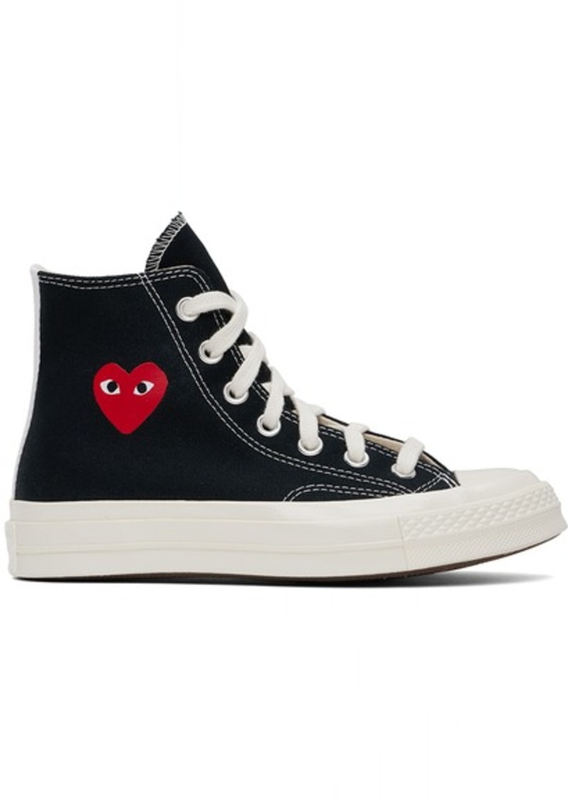 COMME des GARÇONS PLAY Black Converse Edition Chuck 70 OG Single Heart Sneakers