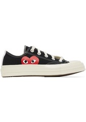 COMME des GARÇONS PLAY Black Converse Edition Half Heart Chuck 70 Low Sneakers