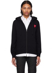 COMME des GARÇONS PLAY Black Double Heart Hoodie