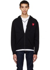 COMME des GARÇONS PLAY Black Double Heart Hoodie