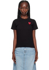 COMME des GARÇONS PLAY Black Double Heart T-Shirt