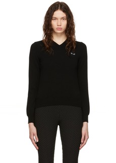 COMME des GARÇONS PLAY Black Embroidered Sweater