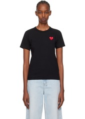 COMME des GARÇONS PLAY Black Heart Patch T-Shirt