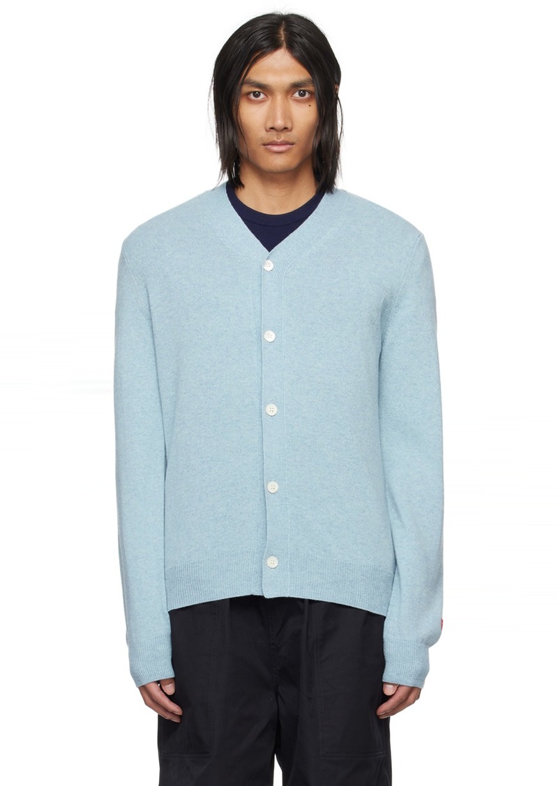 COMME des GARÇONS PLAY Blue Heart Patch Cardigan