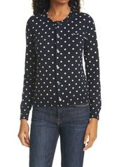 Comme des Garçons PLAY Dot Wool Cardigan in Navy/White at Nordstrom