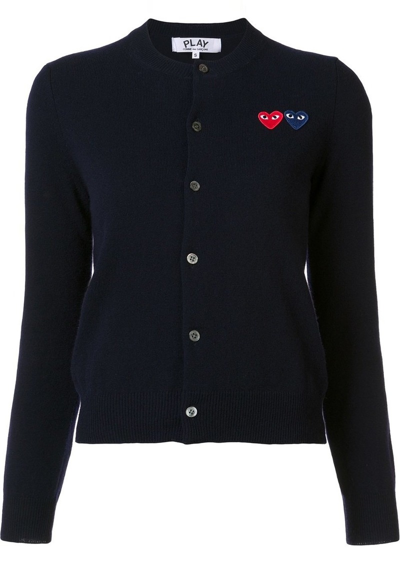 Comme des Garçons double heart cardigan