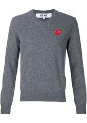 Comme des Garçons embroidered heart jumper