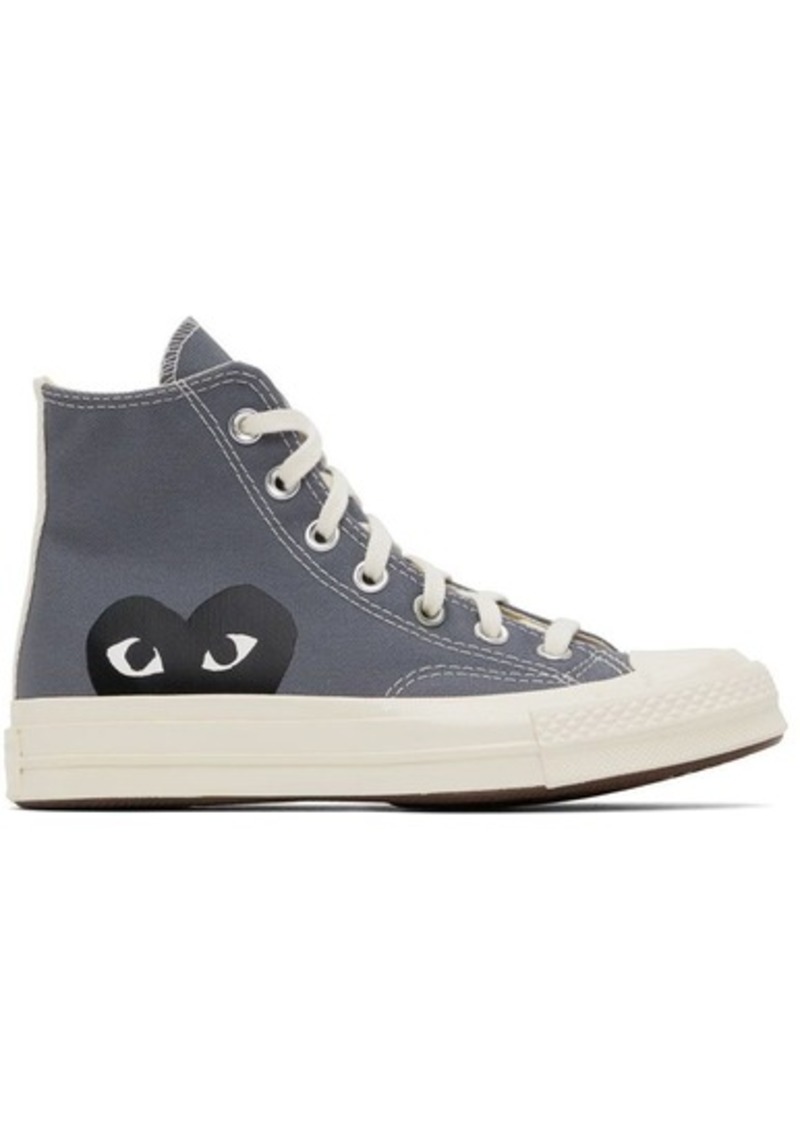 COMME des GARÇONS PLAY Gray Converse Edition Half Heart Chuck 70 Sneakers