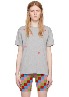 COMME des GARÇONS PLAY Gray Many Heart T-Shirt