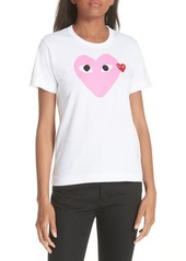 Comme des Garçons PLAY Heart Graphic Tee in Pink at Nordstrom