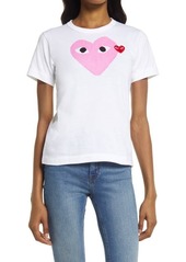 Comme des Garçons PLAY Heart Graphic Tee in Pink at Nordstrom