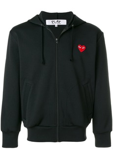 Comme des Garçons heart-patch zip-up hoodie