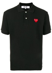 Comme des Garçons heart-patch polo shirt