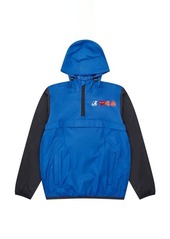 COMME DES GARÇONS PLAY K-WAY HALF ZIP JACKET BLUE/BLACK