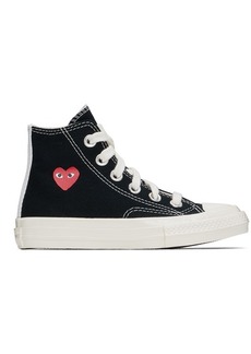 COMME des GARÇONS PLAY Kids Black Converse Edition Chuck 70 High Top Sneakers