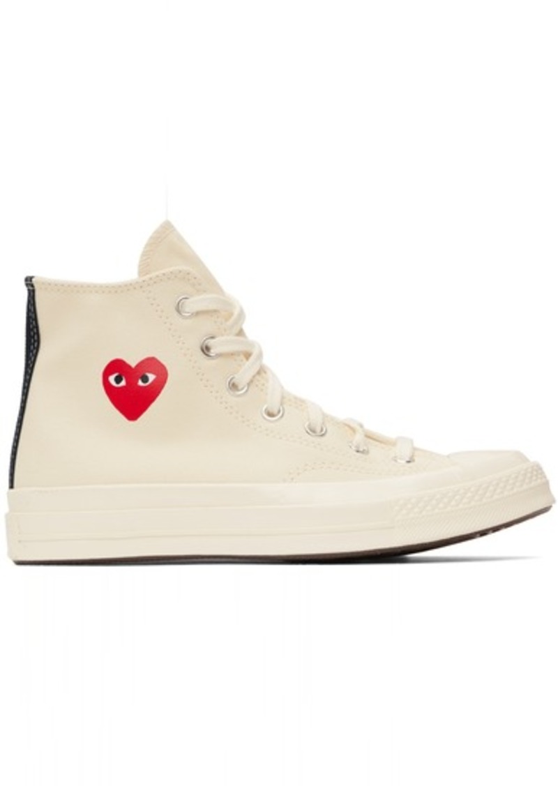 COMME des GARÇONS PLAY Off-White Converse Edition Chuck 70 CDG Hi Sneakers