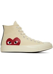 COMME des GARÇONS PLAY Off-White Converse Edition Chuck 70 Hi Sneakers