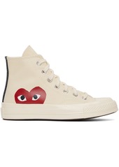 COMME des GARÇONS PLAY Off-White Converse Edition Chuck 70 Hi Sneakers