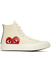 COMME des GARÇONS PLAY Off-White Converse Edition Chuck 70 High Top Sneakers