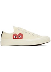 COMME des GARÇONS PLAY Off-White Converse Edition Chuck 70 Low Top Sneakers