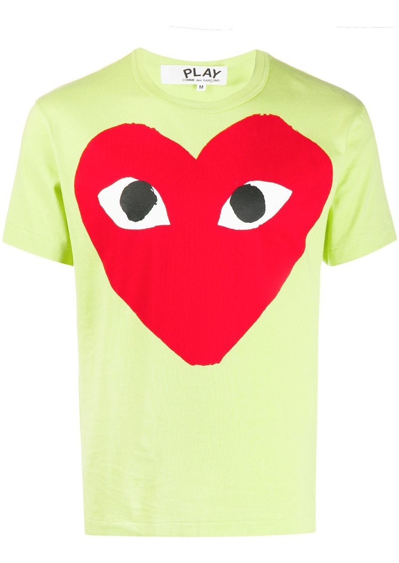 Comme des Garçons heart print round neck T-shirt