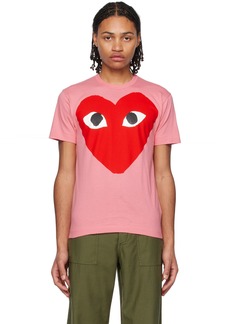 COMME des GARÇONS PLAY Pink Heart T-Shirt