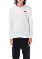 COMME DES GARÇONS PLAY Red heart L/S T-shirt