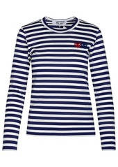 COMME DES GARÇONS PLAY T-SHIRT M/L HEARTS STRIPED